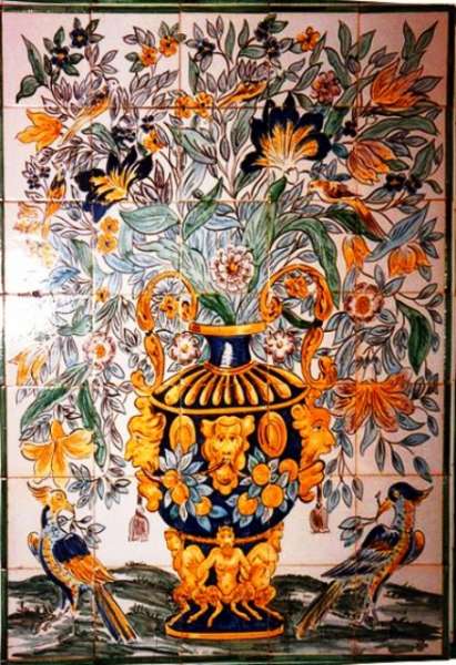 Portuguese vase of flowers