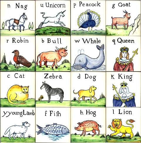 Alphabet Tiles - Animals